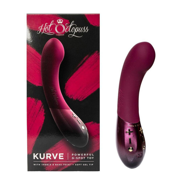 Вибратор для точки G Hot Octopuss KURVE Treble and Bass Technology