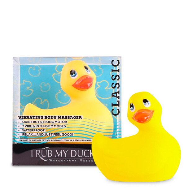 Vibrating Duck Massager I Rub My Duckie Classic Yellow v2.0
