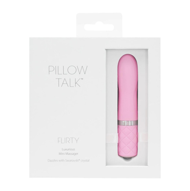 Вібратор PILLOW TALK Flirty Pink з кристалом Swarovski