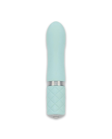 Вібратор PILLOW TALK Flirty Teal з кристалом Swarovski