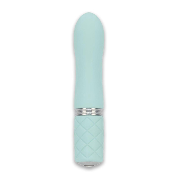 Вібратор PILLOW TALK Flirty Teal з кристалом Swarovski