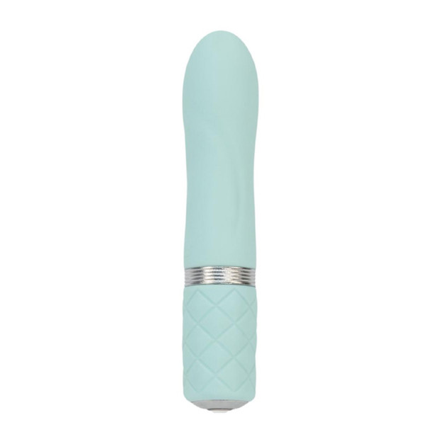 Вібратор PILLOW TALK Flirty Teal з кристалом Swarovski