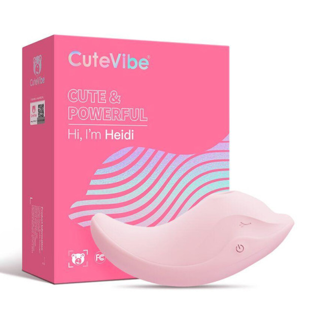 Вібратор і кліторний стимулятор CuteVibe Heidi Pink