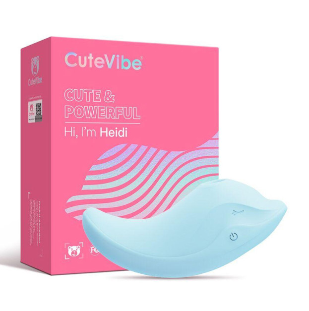 Вібратор і кліторний стимулятор CuteVibe Heidi Blue