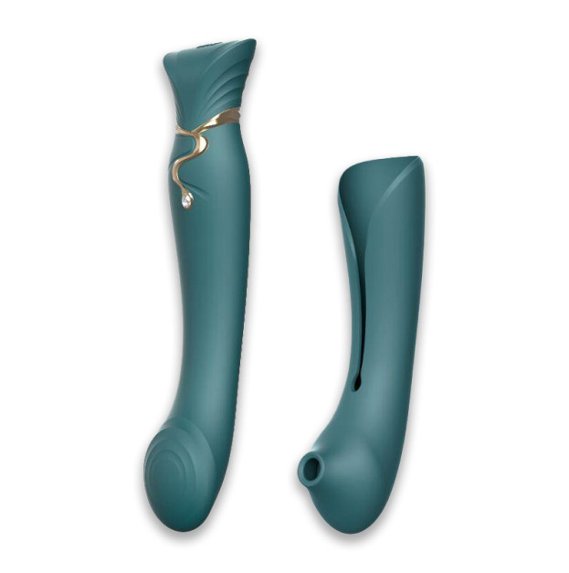 Вибратор Zalo Queen Jewel Green