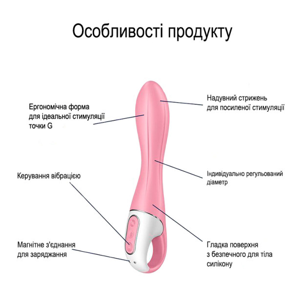 Inflatable G-spot vibrator Satisfyer Air Pump Vibrator 2