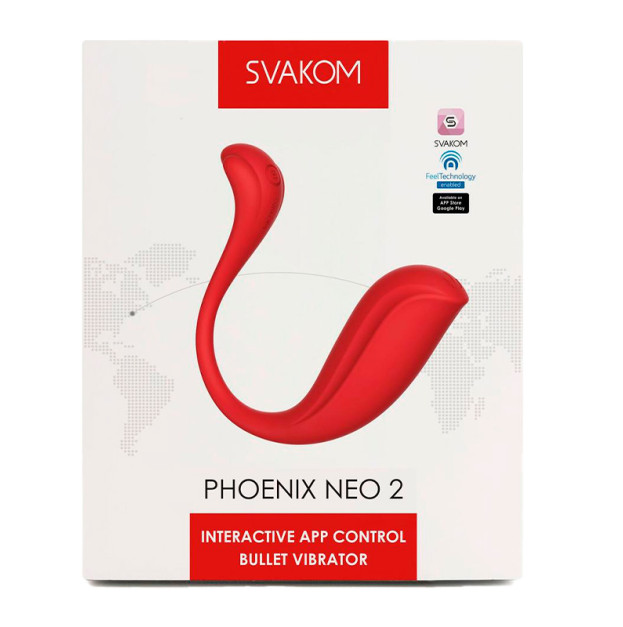 Інтерактивне віброяйце Svakom Phoenix Neo 2 Red