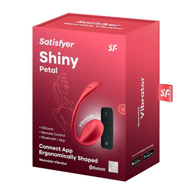 Віброяйце Satisfyer Shiny Petal Connect App Red