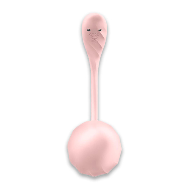 Виброяйцо Satisfyer Ribbed Petal Connect App Rose