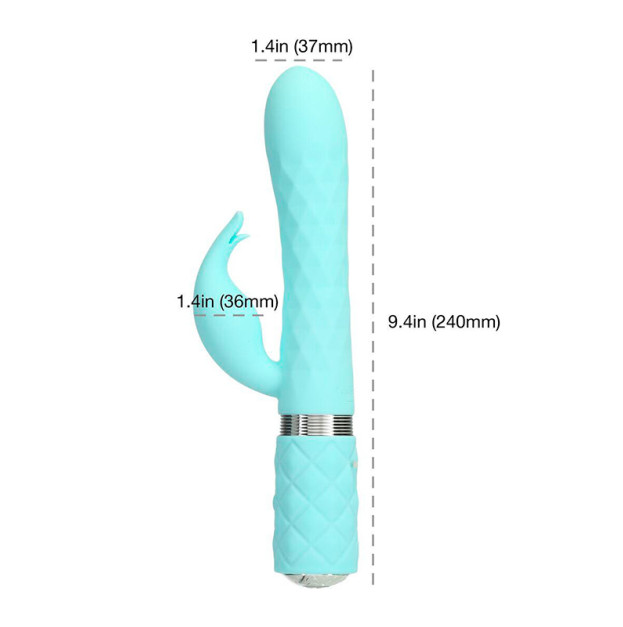 Вібратор-кролик Pillow Talk Lively Teal