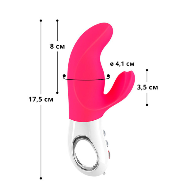 Вібратор-кролик Fun Factory MISS BI Pink White