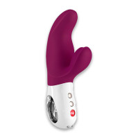 Вібратор-кролик Fun Factory MISS BI Grape White