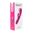 Вібратор-кролик Liebe Bend It Plus Cerise
