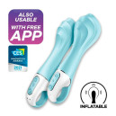 Надувний вібратор точки G Satisfyer Air Pump Vibrator 5 Plus Blue
