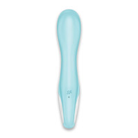 Надувний вібратор точки G Satisfyer Air Pump Vibrator 5 Plus Blue