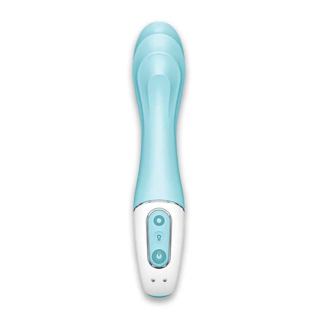 Надувний вібратор точки G Satisfyer Air Pump Vibrator 5 Plus Blue