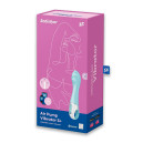 Надувний вібратор точки G Satisfyer Air Pump Vibrator 5 Plus Blue