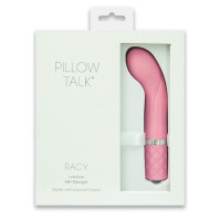 Вибратор PILLOW TALK Racy Pink с кристаллом Swarovski