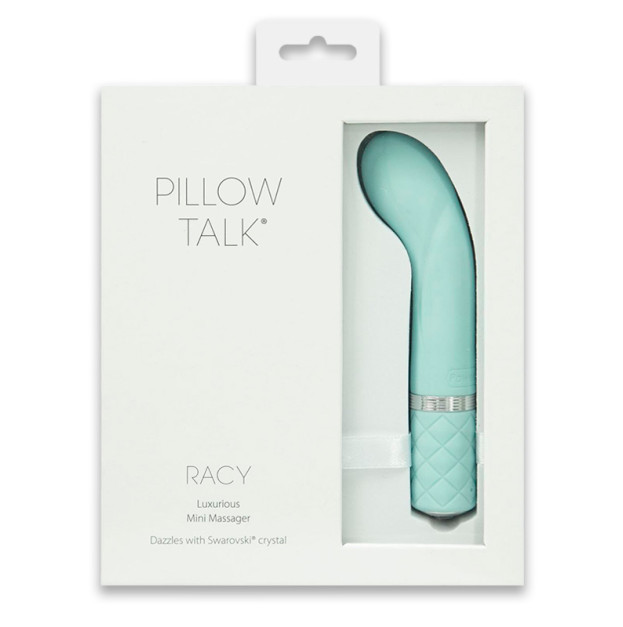 Вибратор PILLOW TALK Racy Teal с кристаллом Swarovski
