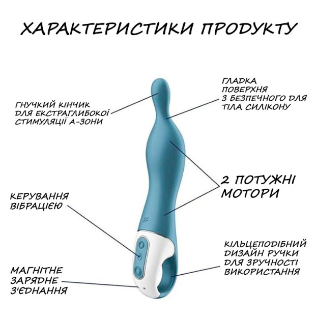 Вібратор Satisfyer A-Mazing 1 Blue