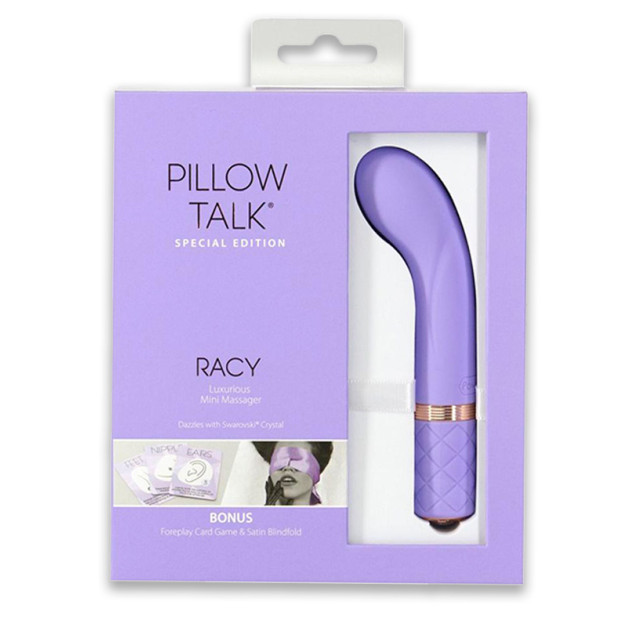 Вибратор PILLOW TALK Special Edition Racy Purple с кристаллом Swarovski