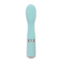 Вібратор PILLOW TALK Sassy Teal з кристалом Swarovski