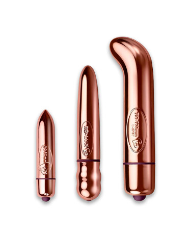Rocks Off Rose Gold Vibrator Set