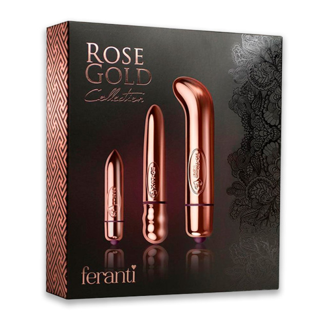 Rocks Off Rose Gold Vibrator Set