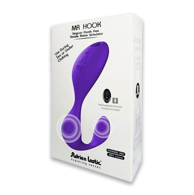 Вібратор Adrien Lastic Mr.Hook Purple