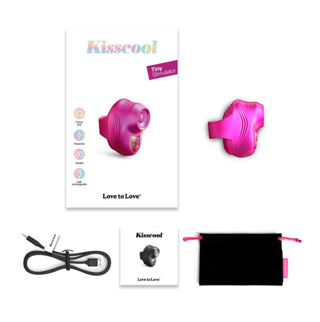 Вібратор на палець Love To Love KISSCOOL IRIDESCENT BERRY