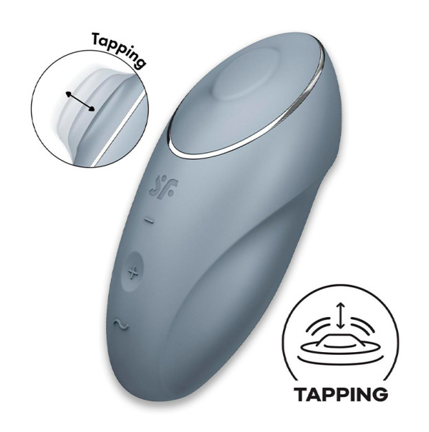 Вібратор Satisfyer Tap & Climax 1 Bluegrey