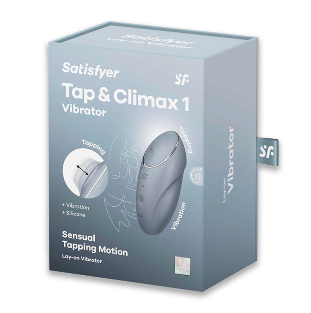 Вібратор Satisfyer Tap & Climax 1 Bluegrey