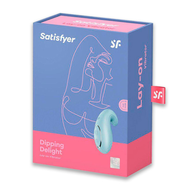 Вібратор Satisfyer Dipping Delight Light Blue