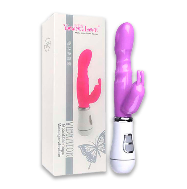 Вібратор Bunny USB фіолетовий