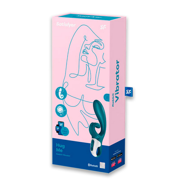 Вибратор кролик Satisfyer Hug Me Bluegrey