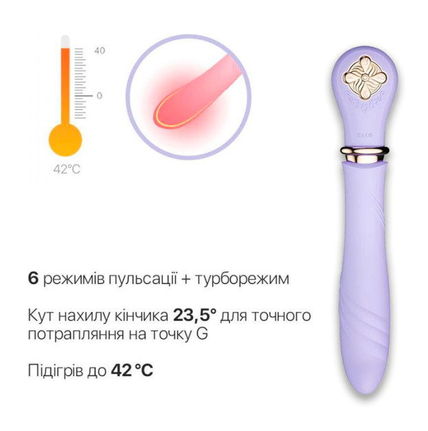 Вібратор Zalo Desire Fantasy Violet