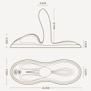 Sit-on-top смарт-вібратор Zalo Flora Smart Vibrating Pad Ivory White