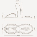 Sit-on-top смарт-вібратор Zalo Flora Smart Vibrating Pad Velvet Purple