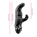 Вібратор-кролик з електростимуляцією Mystim Hop Hop Bob Black Edition