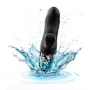 Вібратор-кролик з електростимуляцією Mystim Hop Hop Bob Black Edition