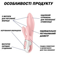 Вібратор-кролик надувний Satisfyer Air Pump Bunny 3