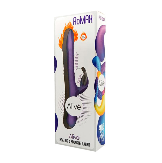 Вібратор-кролик з підігрівом Alive RoMAX Purple