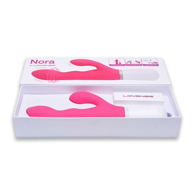 Смарт вібратор-кролик Lovense Nora Pink