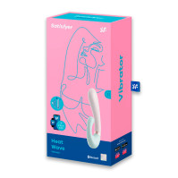 Смарт вібратор-кролик із підігрівом Satisfyer Heat Wave Mint