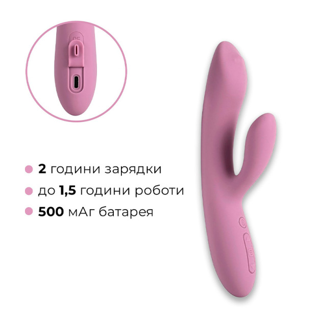 Вібратор кролик з перлинною стимуляцією точки G Svakom Trysta Neo Purple
