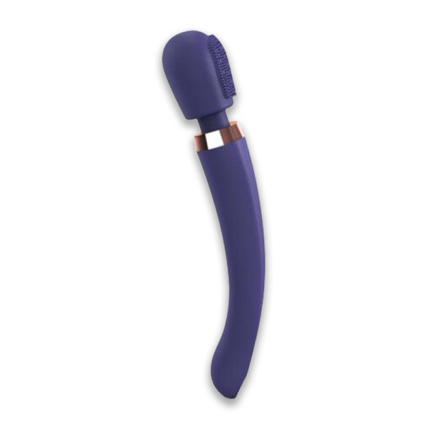Вібратор з силіконовою щіточкою Love to Love Brush Crush – Midnight Indigo