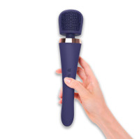 Вібратор з силіконовою щіточкою Love to Love Brush Crush – Midnight Indigo