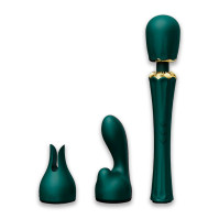 Вібратор Zalo Kyro Wand Turquoise Green
