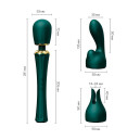 Вібратор Zalo Kyro Wand Turquoise Green