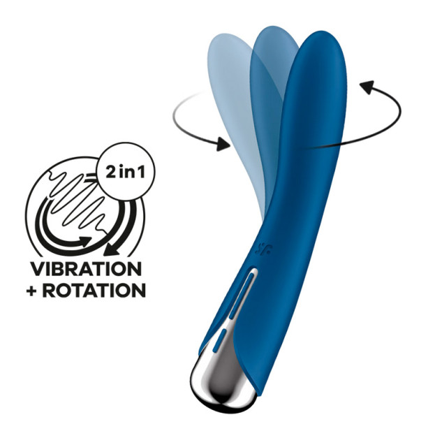 Вібратор точки G з обертанням Satisfyer Spinning Vibe 1 Blue
